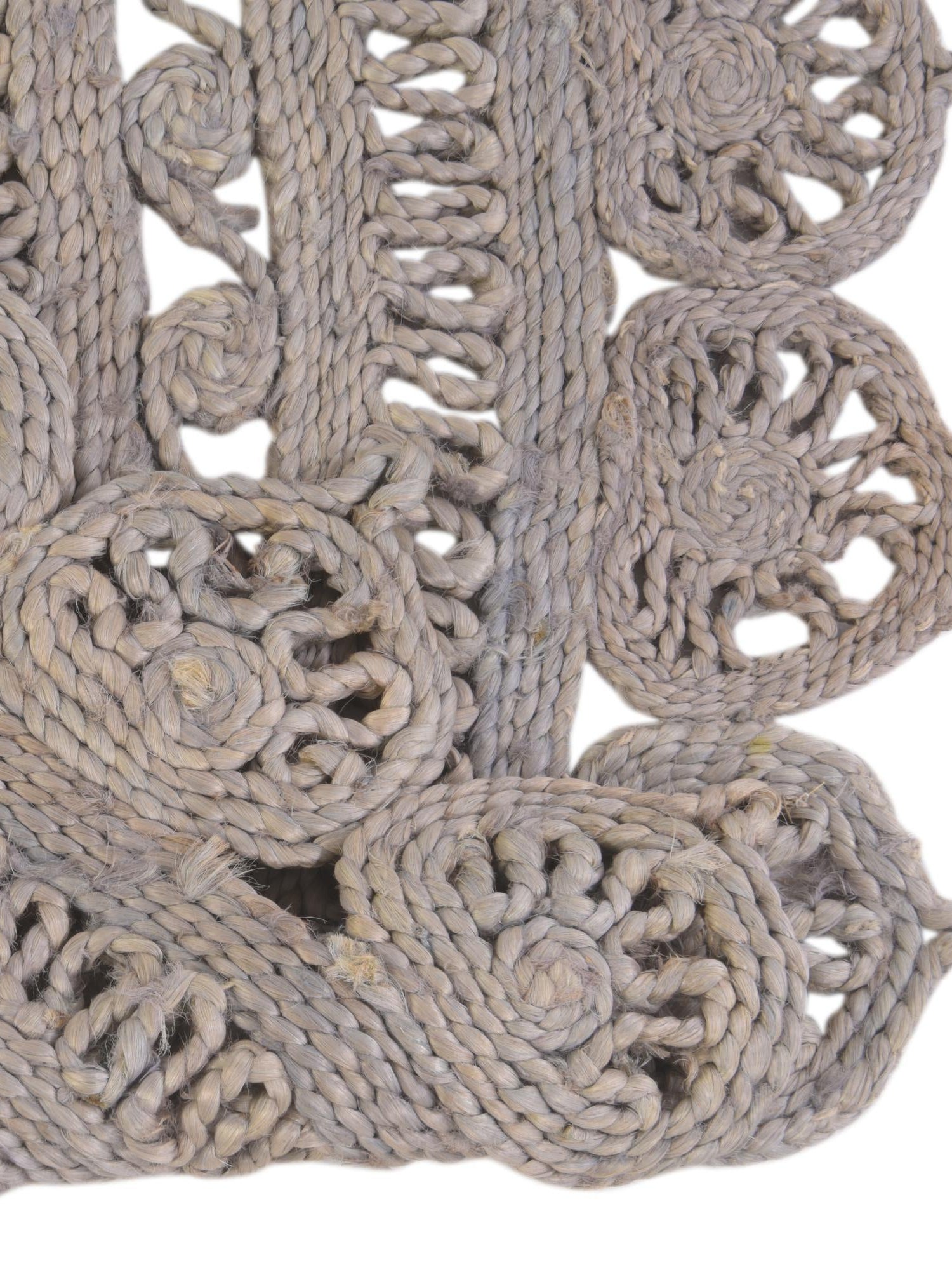 Gray 4' 1 x 6' 1 Braided Jute Oval Area Rug 100% Jute Hand Braided Natural Eco-Friendly Boho Style Carpet for Living Rooms Dining Office Space Dorms for Sale at Rug Engine