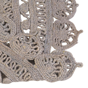Gray 5' 1 x 8' Braided Jute Oval Rug
