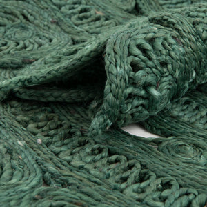 Hunter Green 6' 1 x 6' 1 Braided Jute Round Rug