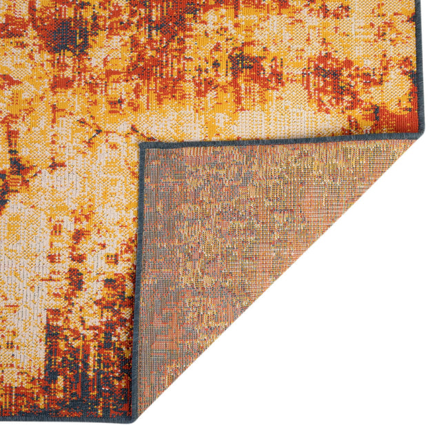 Multicolor 4' 1 x 6' 1 Outdoor Coastal Rectangle Area Rug Weather Resistant for Patio, Deck, Terrace, Balcony, Porch 100% Polypropylene Coastal Decor Carpet for Sale at Rug Engine