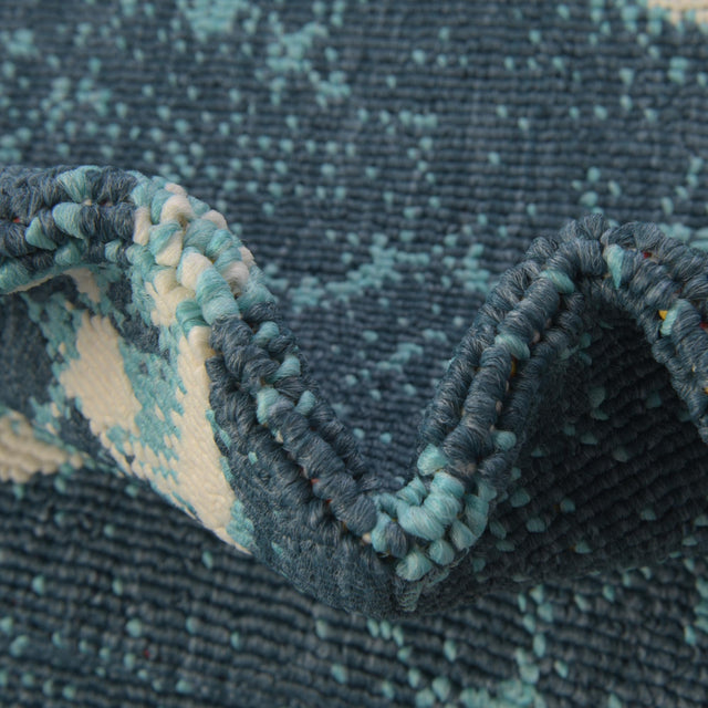 Navy Blue 5' 3 x 8' Outdoor Coastal Rectangle Rug