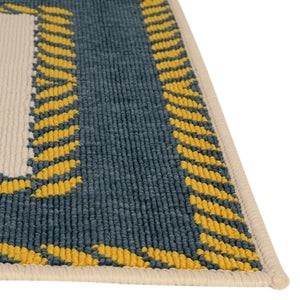 Ivory 7' 10 x 10' Outdoor Coastal Rectangle Area Rug Weather Resistant for Patio, Deck, Terrace, Balcony, Porch 100% Polypropylene Coastal Decor Carpet for Sale at Rug Engine