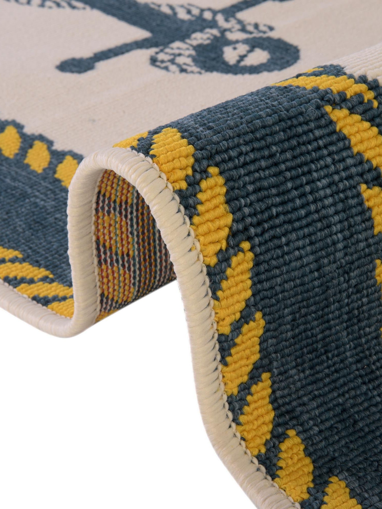 Ivory 5' 3 x 8' Outdoor Coastal Rectangle Area Rug Weather Resistant for Patio, Deck, Terrace, Balcony, Porch 100% Polypropylene Coastal Decor Carpet for Sale at Rug Engine