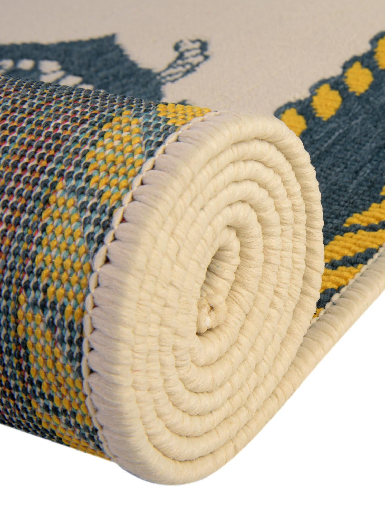 Ivory 4' 1 x 6' 1 Outdoor Coastal Rectangle Area Rug Weather Resistant for Patio, Deck, Terrace, Balcony, Porch 100% Polypropylene Coastal Decor Carpet for Sale at Rug Engine