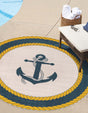 Ivory 7' 1 x 7' 1 Outdoor Coastal Round Rug