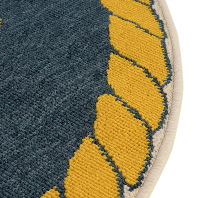 Ivory 4' 1 x 4' 1 Outdoor Coastal Round Rug