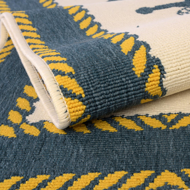 Ivory 8' x 8' Outdoor Coastal Square Rug