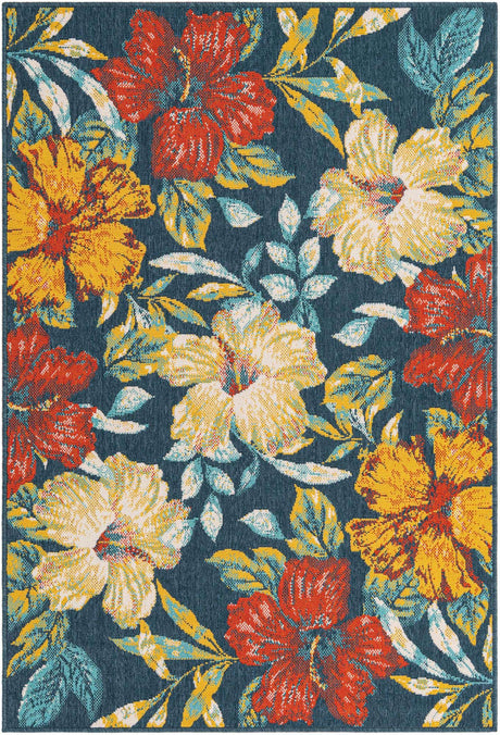 Multicolor 4' 1 x 6' 1 Outdoor Coastal Rectangle Rug