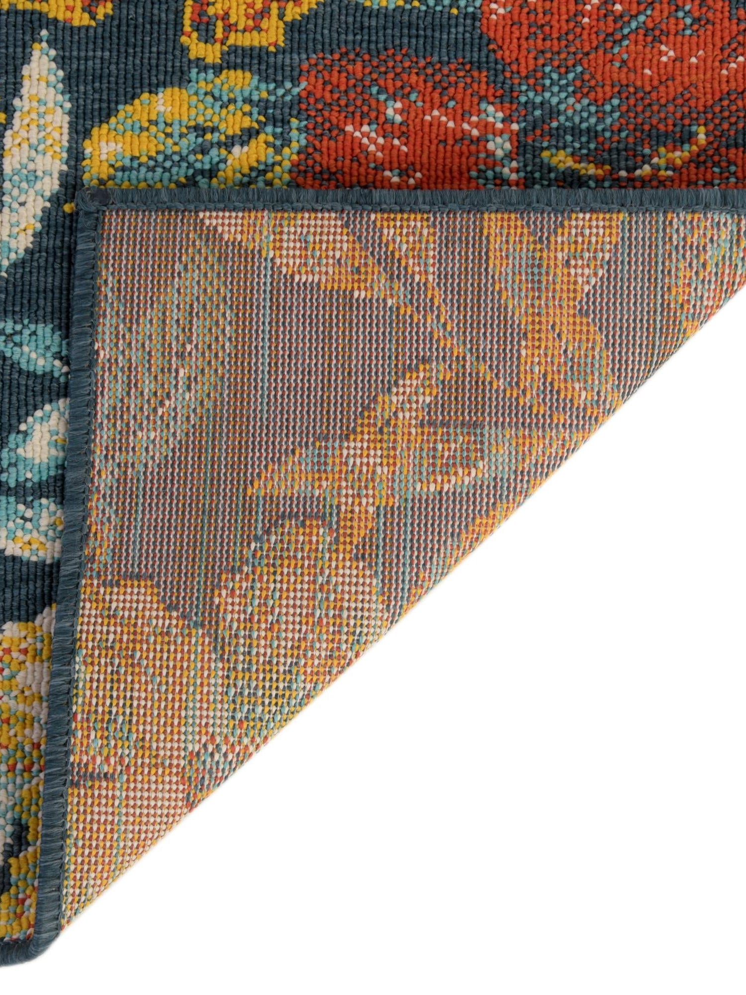Multicolor 9' x 12' Outdoor Coastal Rectangle Area Rug Weather Resistant for Patio, Deck, Terrace, Balcony, Porch 100% Polypropylene Coastal Decor Carpet for Sale at Rug Engine