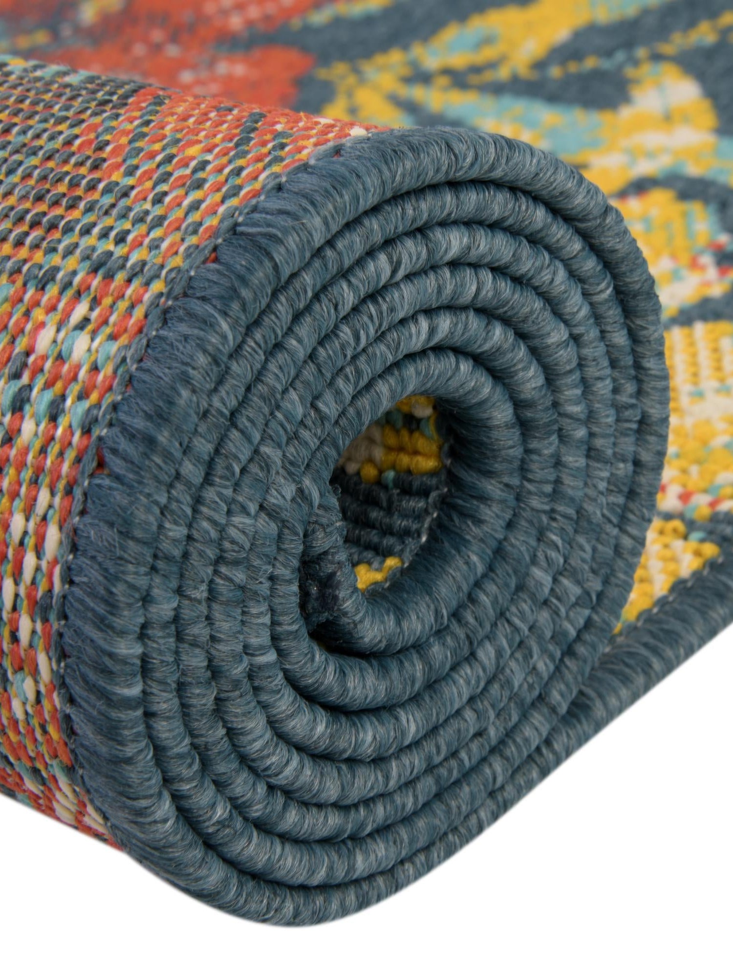 Multicolor 9' x 12' Outdoor Coastal Rectangle Area Rug Weather Resistant for Patio, Deck, Terrace, Balcony, Porch 100% Polypropylene Coastal Decor Carpet for Sale at Rug Engine