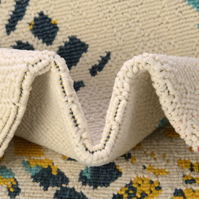 Multicolor 8' x 8' Outdoor Coastal Square Rug