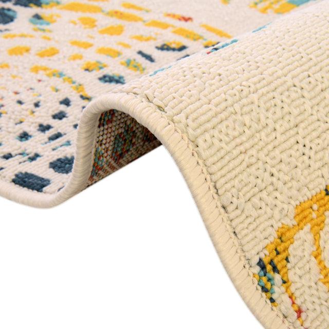 Multicolor 8' x 8' Outdoor Coastal Square Rug