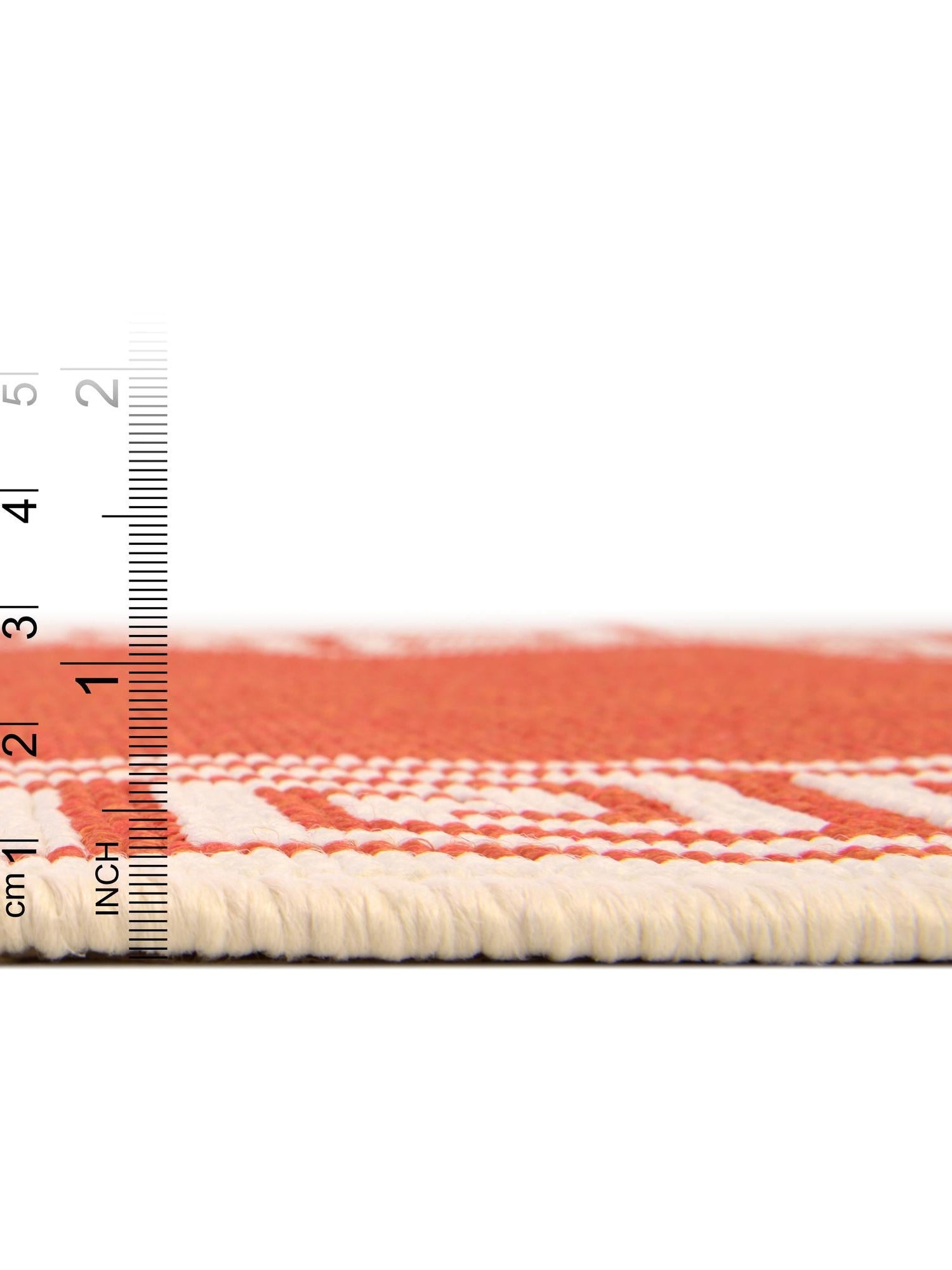 Rust Red 7' 10 x 10' Outdoor Coastal Rectangle Area Rug Weather Resistant for Patio, Deck, Terrace, Balcony, Porch 100% Polypropylene Coastal Decor Carpet for Sale at Rug Engine