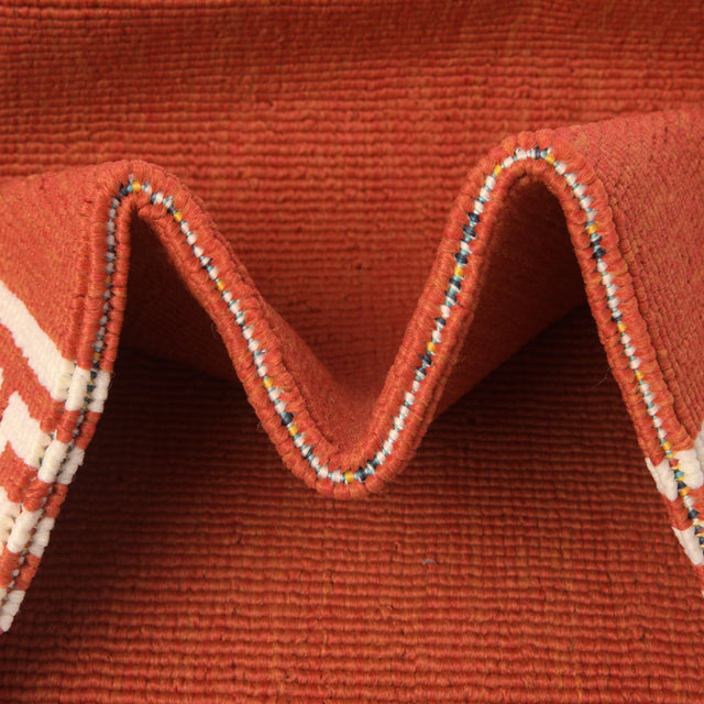 Rust Red 8' x 10' Outdoor Coastal Rectangle Rug