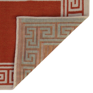 Rust Red 8' x 10' Outdoor Coastal Rectangle Rug