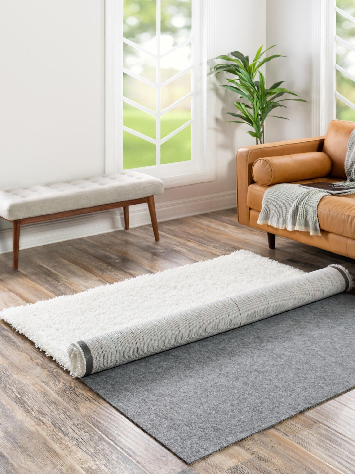 2' 11 x 2' 11 Everyday Performance Square Area Rug Pad Floor Protection Pad for Under Rugs & Carpet Non-Slip Backing Soft Cushioned Mat - SQUARE SHAPE for Sale at Rug Engine