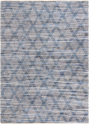 Denim blue 10' x 13' 11 Chindi Cotton Rectangle Area Rug Interior Design Home Decor Carpet Mat for Sale at Rug Engine