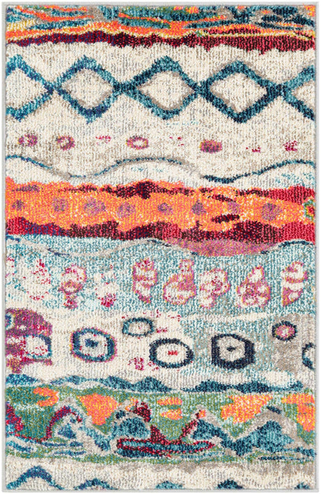 Multicolor 2' 2 x 3' 1 Vivid Rectangle Area Rug Colorful Modern Unique Indoor Easy Clean Durable Carpet Mat for Home Interior Design & Decor for Sale at Rug Engine