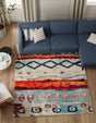 Multicolor 7' 10 x 7' 10 Vivid Square Area Rug Colorful Modern Unique Indoor Easy Clean Durable Carpet Mat for Home Interior Design & Decor for Sale at Rug Engine