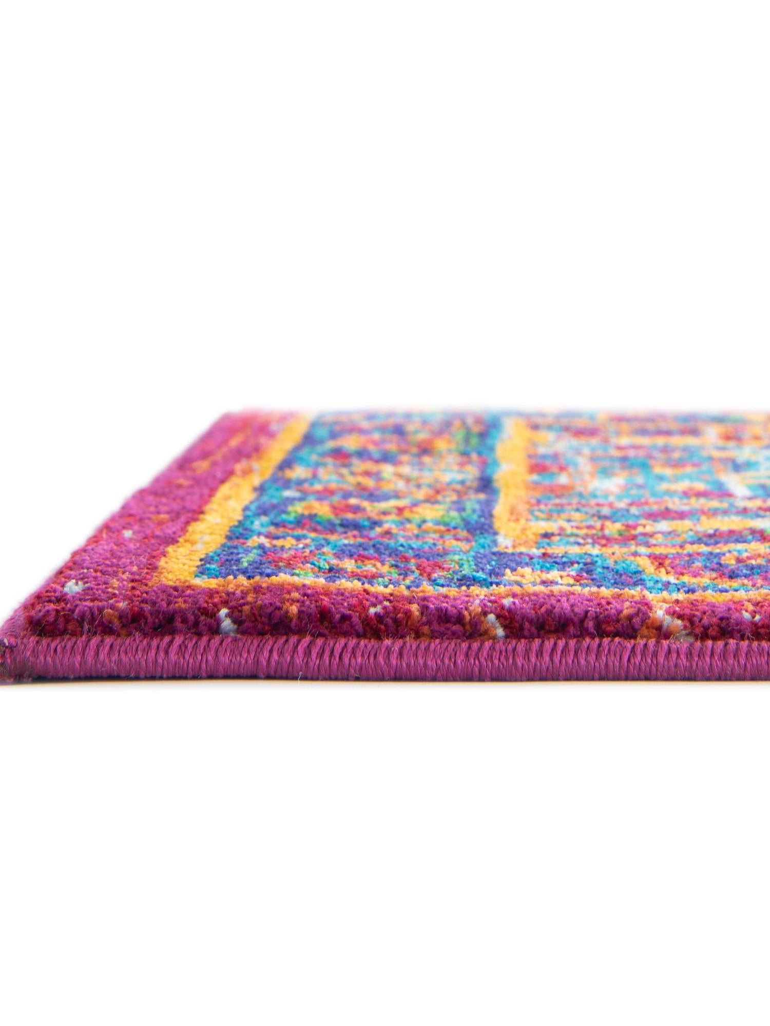 Pink Blue 4' 1 x 6' 1 Calypso Rectangle Area Rug 100% Polypropylene With Cotton Backing Colorful Vivid Traditional Design Carpet for Living Office Dining Rooms for Sale at Rug Engine