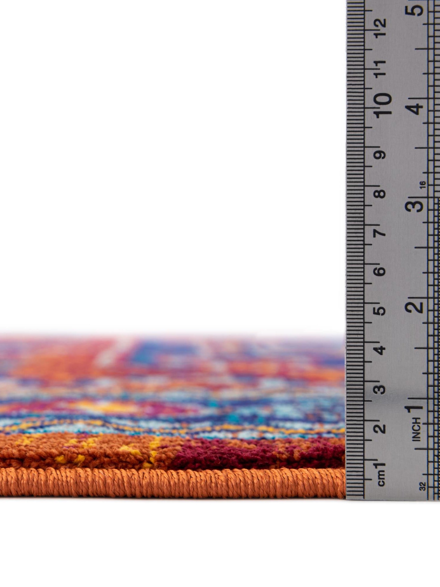 Rust Red Blue 5' 3 x 8' Calypso Rectangle Area Rug 100% Polypropylene With Cotton Backing Colorful Vivid Traditional Design Carpet for Living Office Dining Rooms for Sale at Rug Engine