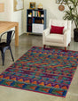 Multicolor 4' 1 x 6' 1 Calypso Rectangle Area Rug 100% Polypropylene With Cotton Backing Colorful Vivid Traditional Design Carpet for Living Office Dining Rooms for Sale at Rug Engine