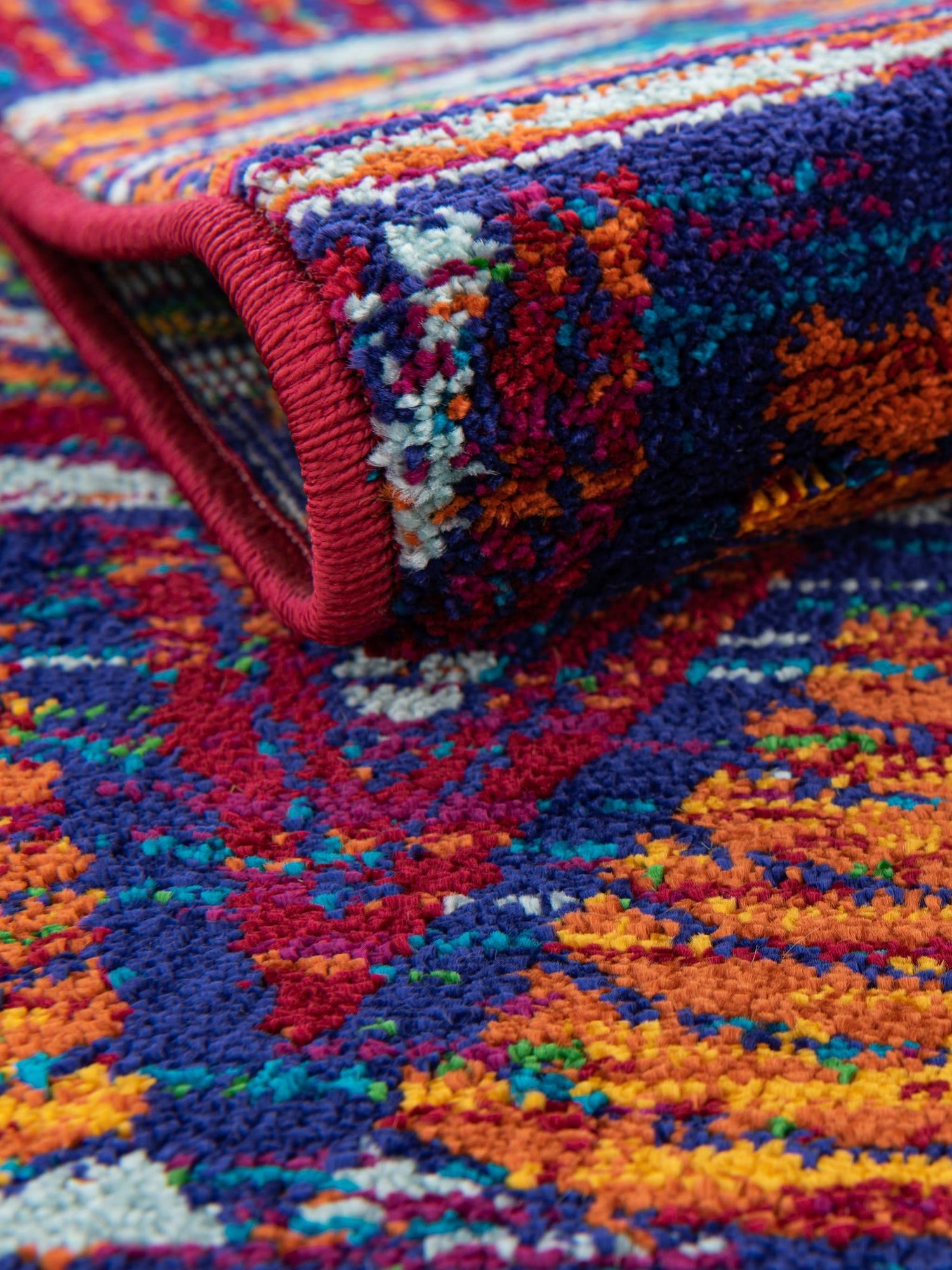Multicolor 7' 10 x 10' Calypso Rectangle Area Rug 100% Polypropylene With Cotton Backing Colorful Vivid Traditional Design Carpet for Living Office Dining Rooms for Sale at Rug Engine