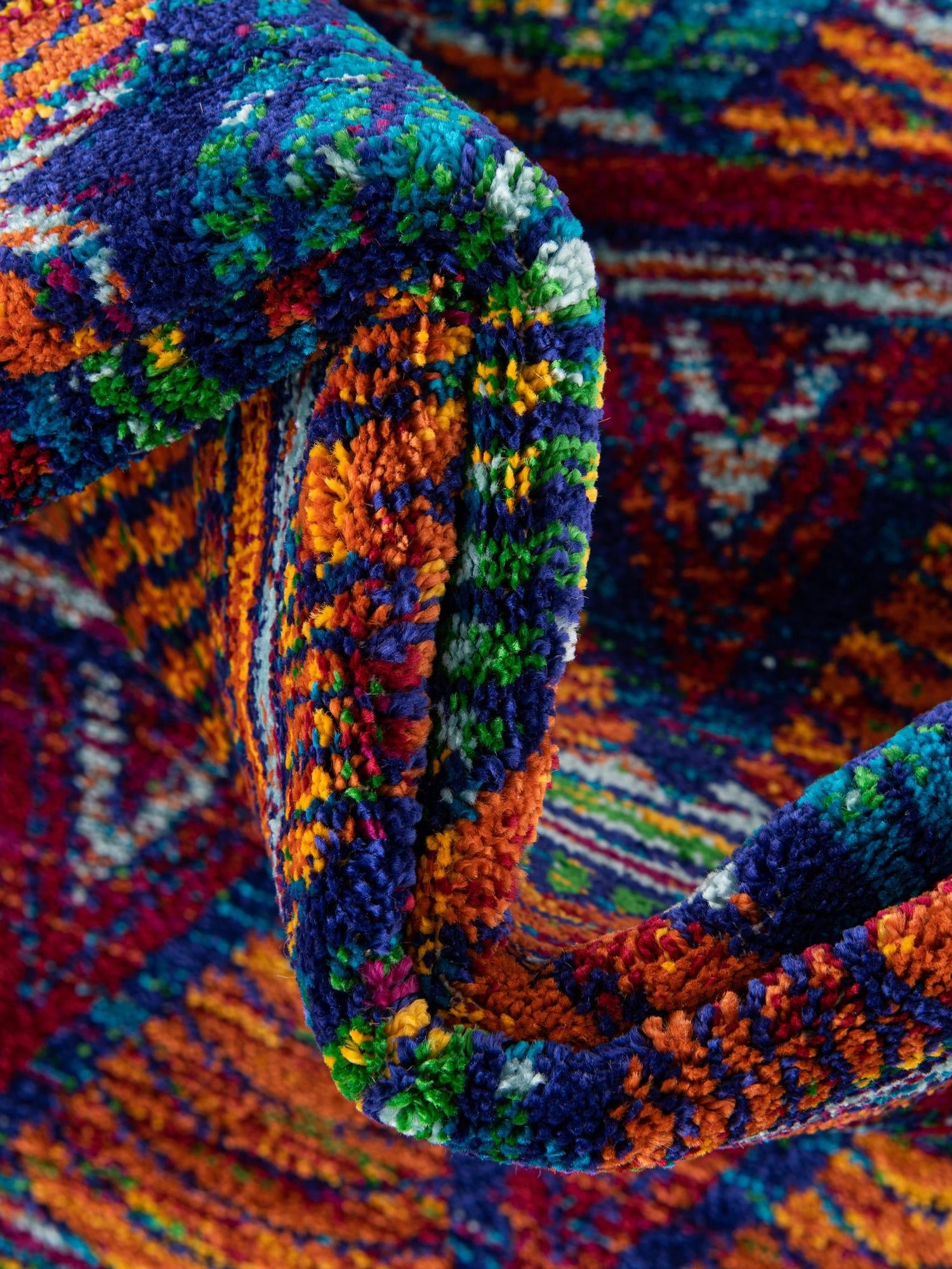 Multicolor 7' 10 x 10' Calypso Rectangle Area Rug 100% Polypropylene With Cotton Backing Colorful Vivid Traditional Design Carpet for Living Office Dining Rooms for Sale at Rug Engine