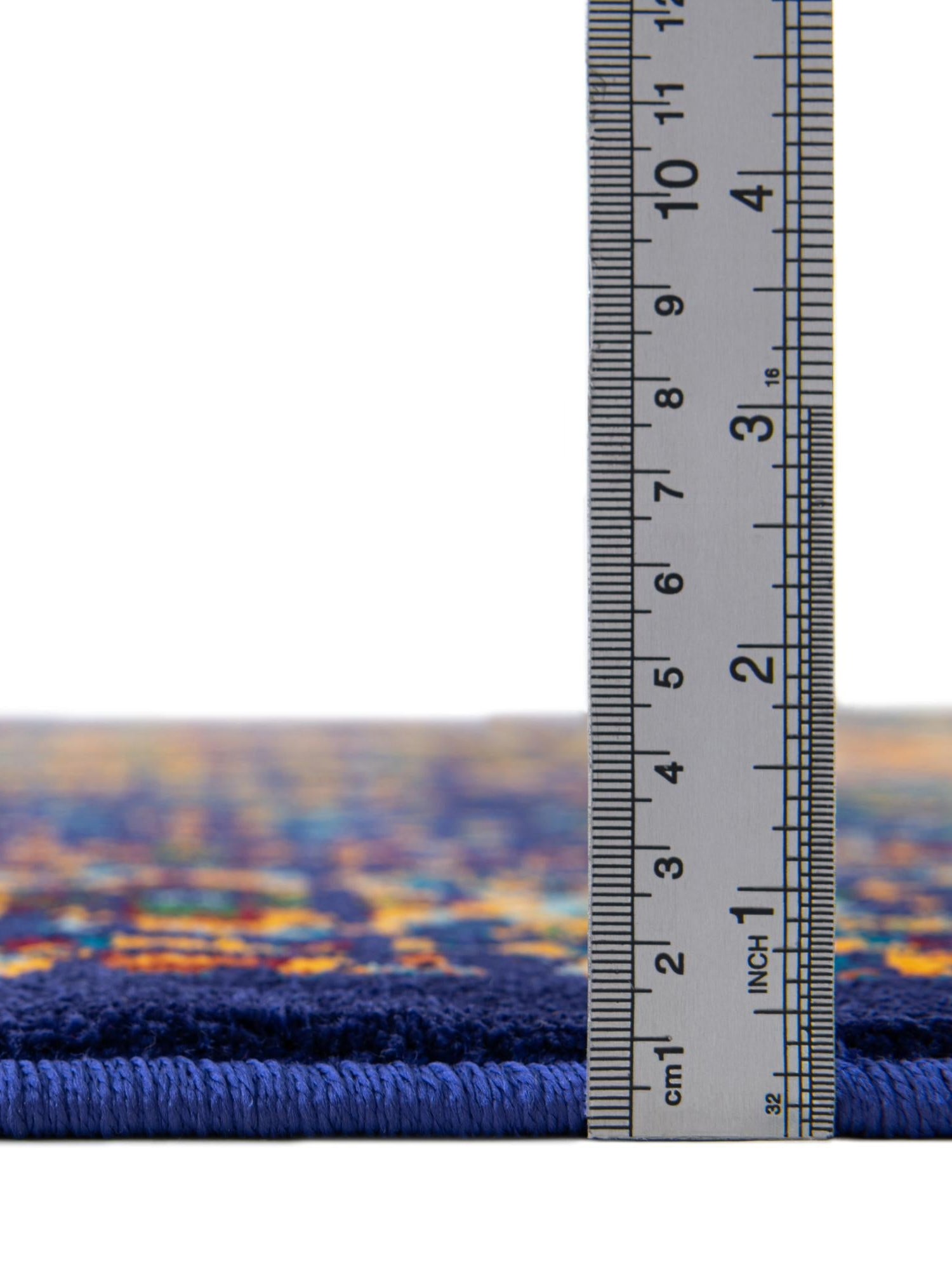 Navy Blue 7' 10 x 10' Calypso Rectangle Area Rug 100% Polypropylene With Cotton Backing Colorful Vivid Traditional Design Carpet for Living Office Dining Rooms for Sale at Rug Engine