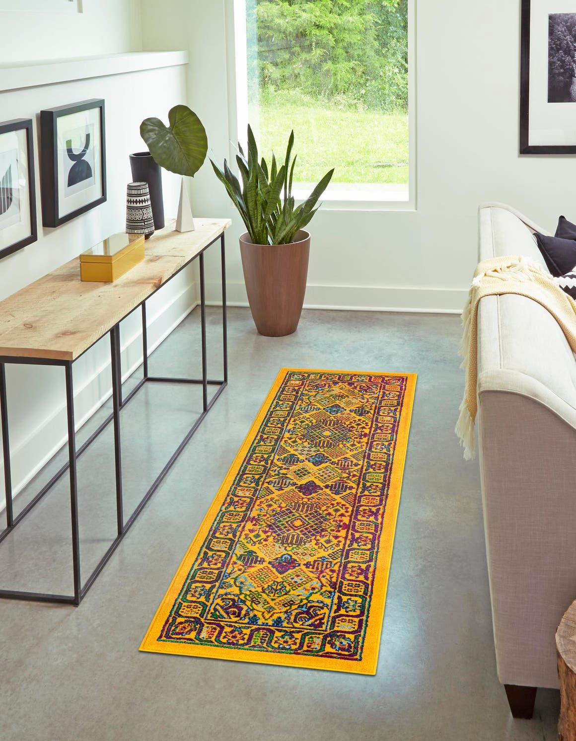 Multicolor 2' x 6' 1 Calypso Runner Area Rug 100% Polypropylene With Cotton Backing Colorful Vivid Traditional Design Carpet for Living Office Dining Rooms for Sale at Rug Engine