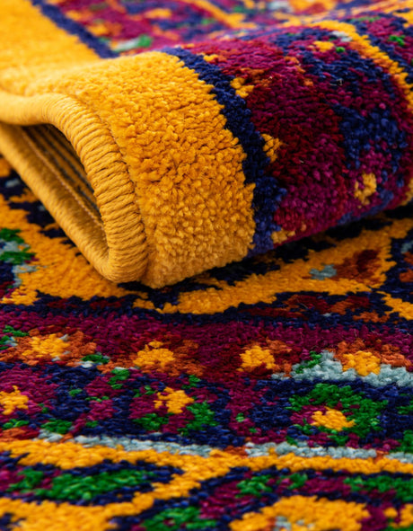 Multicolor 2' x 6' 1 Calypso Runner Area Rug 100% Polypropylene With Cotton Backing Colorful Vivid Traditional Design Carpet for Living Office Dining Rooms for Sale at Rug Engine