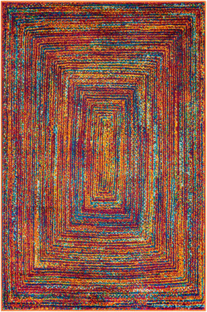 Multicolor 2' x 3' 1 Calypso Rectangle Area Rug 100% Polypropylene With Cotton Backing Colorful Vivid Traditional Design Carpet for Living Office Dining Rooms for Sale at Rug Engine