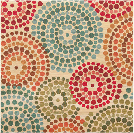 Beige 8' x 8' Outdoor Modern Square Rug