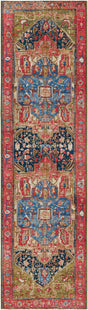 Multicolor 3' x 10' Outdoor Traditional Runner Rug