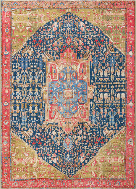 Multicolor 10' x 14' 1 Outdoor Traditional Rectangle Rug
