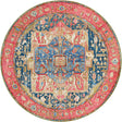 Multicolor 6' 1 x 6' 1 Outdoor Traditional Round Rug