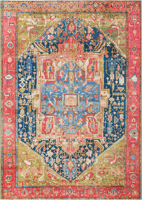Multicolor 6' 1 x 9' Outdoor Traditional Rectangle Rug