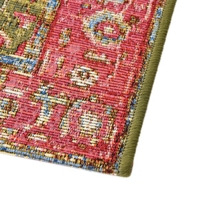 Multicolor 4' 1 x 4' 1 Outdoor Traditional Octagon Rug