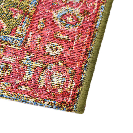 Multicolor 4' 1 x 4' 1 Outdoor Traditional Octagon Area Rug Weather Resistant for Patio, Deck, Terrace, Balcony, Porch Classical Design Outside Carpet for Sale at Rug Engine