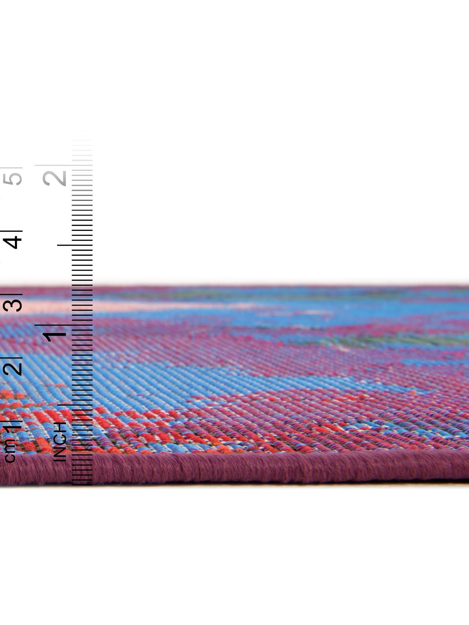 Multicolor 4' 1 x 4' 1 Outdoor Modern Octagon Area Rug Weather Resistant for Patio, Deck, Terrace, Balcony, Porch 100% Polypropylene Modern Outside Carpet for Sale at Rug Engine