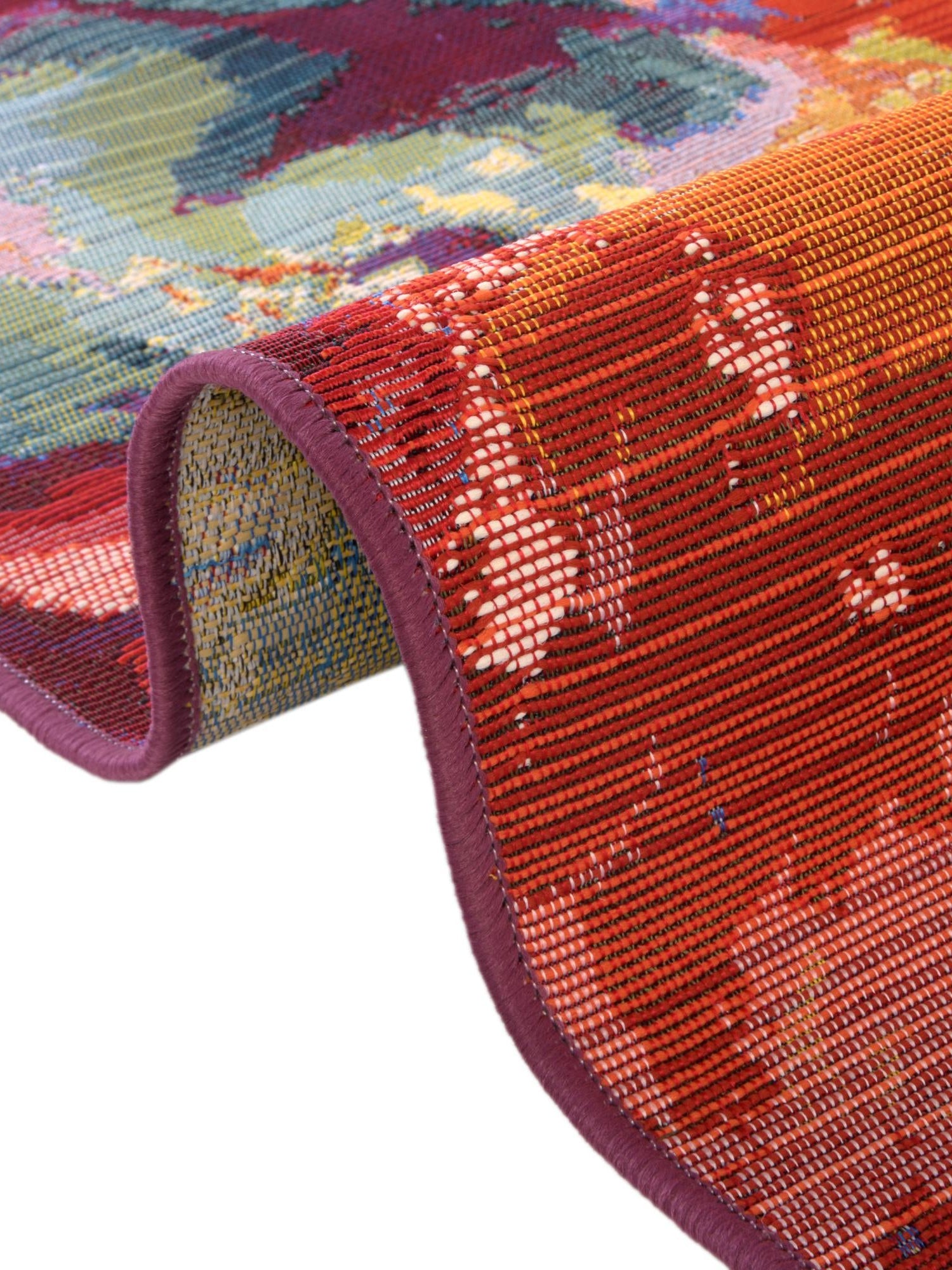 Multicolor 4' 1 x 4' 1 Outdoor Modern Octagon Area Rug Weather Resistant for Patio, Deck, Terrace, Balcony, Porch 100% Polypropylene Modern Outside Carpet for Sale at Rug Engine