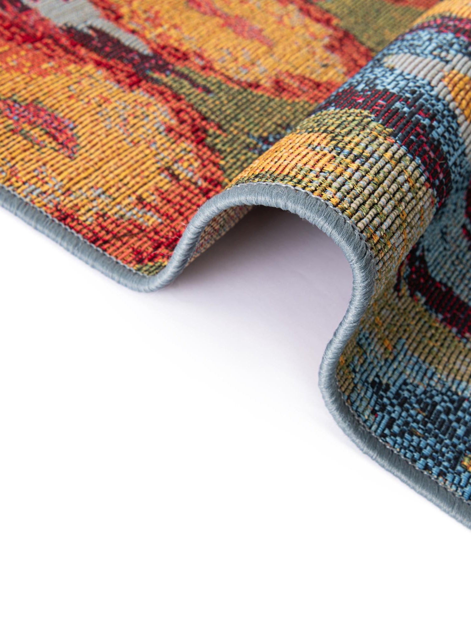 Multicolor 7' 1 x 7' 1 Outdoor Modern Octagon Area Rug Weather Resistant for Patio, Deck, Terrace, Balcony, Porch 100% Polypropylene Modern Outside Carpet for Sale at Rug Engine