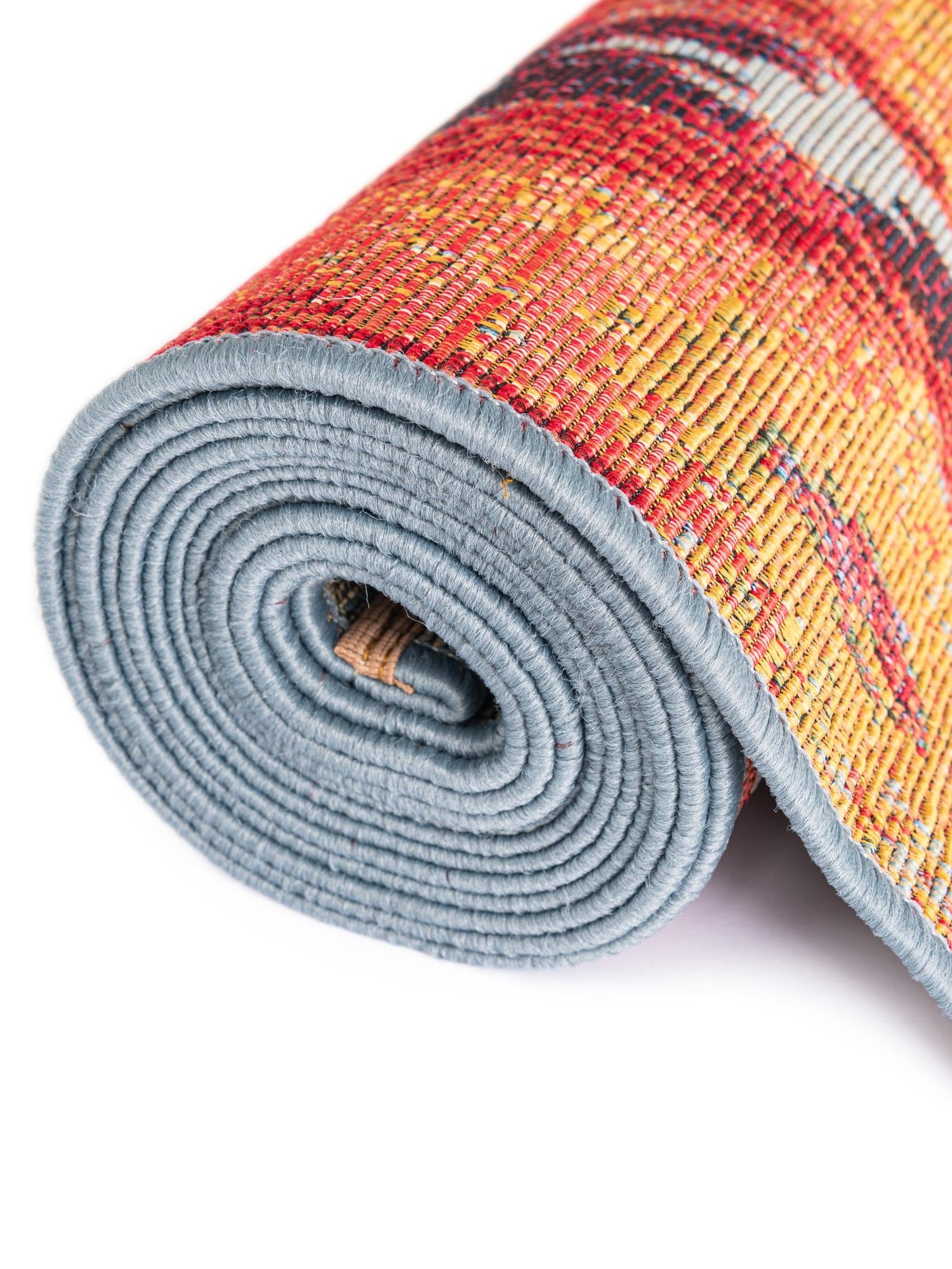 Multicolor 2' 2 x 3' 1 Outdoor Modern Oval Area Rug Weather Resistant for Patio, Deck, Terrace, Balcony, Porch 100% Polypropylene Modern Outside Carpet for Sale at Rug Engine