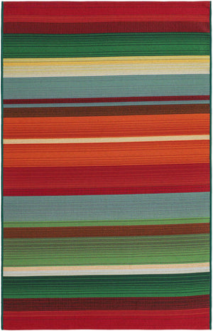 Multicolor 3' 3 x 5' 3 Outdoor Modern Rectangle Area Rug Weather Resistant for Patio, Deck, Terrace, Balcony, Porch 100% Polypropylene Modern Outside Carpet for Sale at Rug Engine