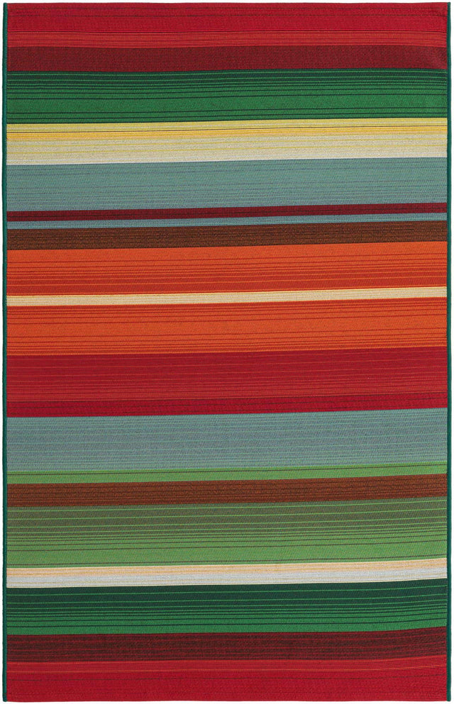 Multicolor 3' 3 x 5' 3 Outdoor Modern Rectangle Area Rug Weather Resistant for Patio, Deck, Terrace, Balcony, Porch 100% Polypropylene Modern Outside Carpet for Sale at Rug Engine