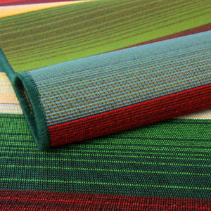 Multicolor 7' 1 x 7' 1 Outdoor Modern Octagon Rug