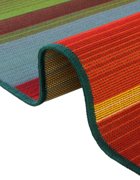 Multicolor 2' 2 x 3' 1 Outdoor Modern Oval Area Rug Weather Resistant for Patio, Deck, Terrace, Balcony, Porch 100% Polypropylene Modern Outside Carpet for Sale at Rug Engine