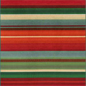 Multicolor 7' 10 x 7' 10 Outdoor Modern Square Area Rug Weather Resistant for Patio, Deck, Terrace, Balcony, Porch 100% Polypropylene Modern Outside Carpet for Sale at Rug Engine