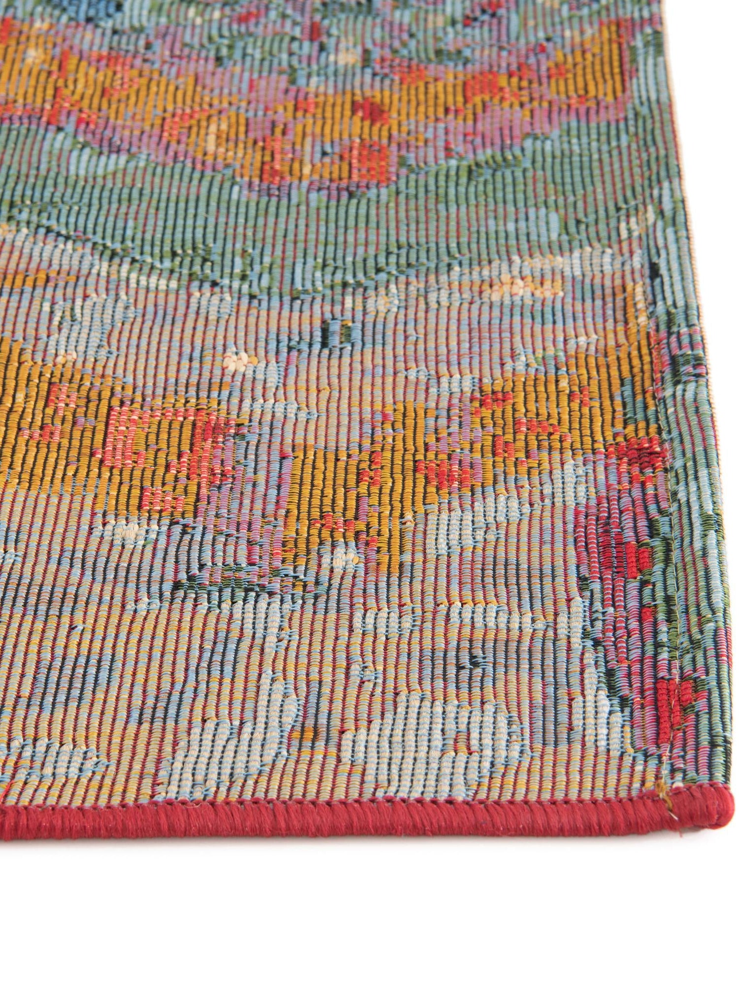 Multicolor 4' 1 x 4' 1 Outdoor Modern Octagon Area Rug Weather Resistant for Patio, Deck, Terrace, Balcony, Porch 100% Polypropylene Modern Outside Carpet for Sale at Rug Engine