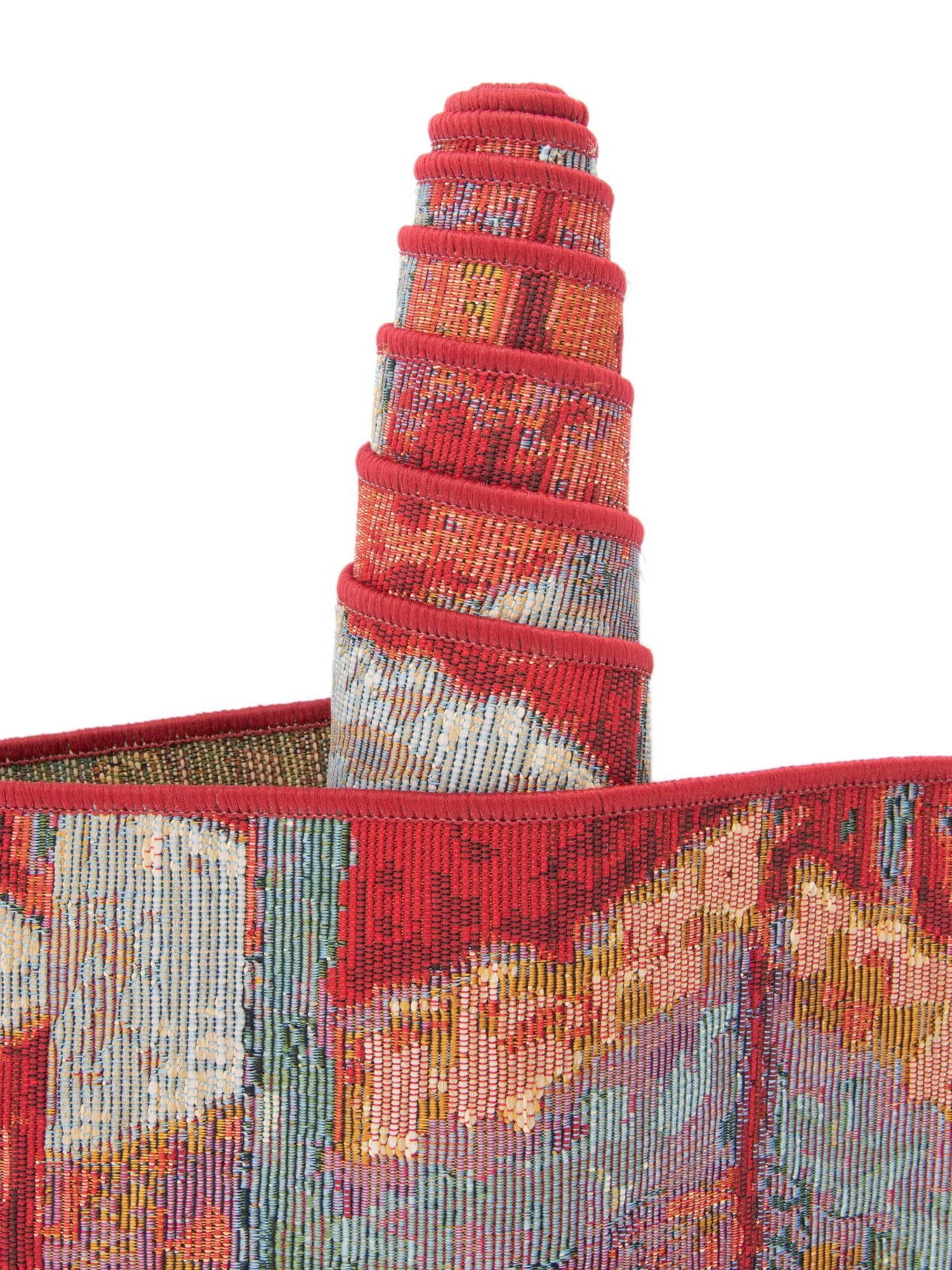 Multicolor 4' 1 x 4' 1 Outdoor Modern Octagon Area Rug Weather Resistant for Patio, Deck, Terrace, Balcony, Porch 100% Polypropylene Modern Outside Carpet for Sale at Rug Engine